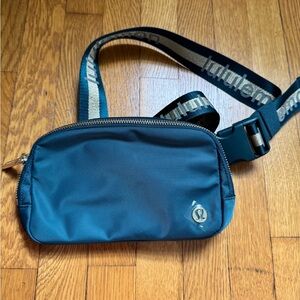 lululemon athletica Blue Belt Bag Sleek Design Adjustable Strap